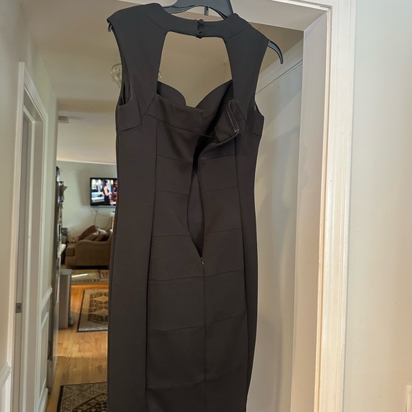 White House Black Market Black Midi Dress - Picture 3 of 4